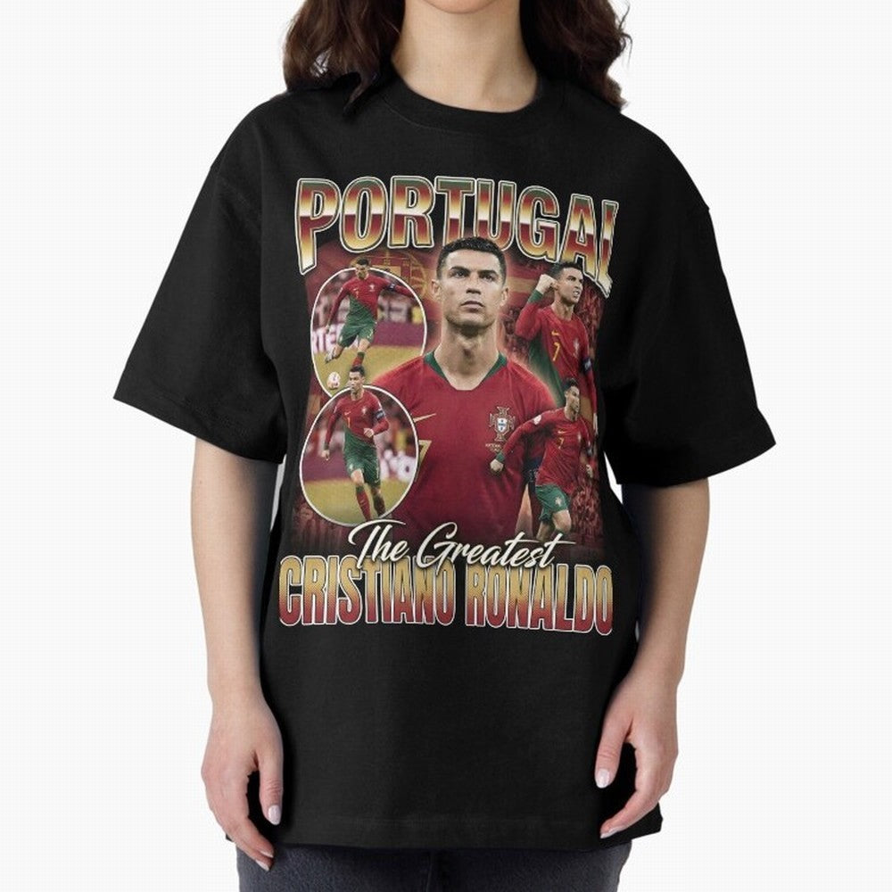 Cristiano Ronaldo Portugal Vintage Oversized T-Shirt Make Game Day About FIFA World Cup 2026 Group Stage Driven by Messi, Argentina, France and Brazil Energy, Fan Favorite Moments, National Team Passion, Big Match Drama and Soccer History; Great