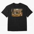 Ronaldo Bust Family Dinner Oversized T-Shirt Feel the Roar of Match Day Hype around FIFA World Cup 2026, Messi, CR7 and Mbappe, Spain, Worldwide Fan Energy, Dramatic Goals, Stadium Lights and Championship Celebrations; Perfect for Supporters Who