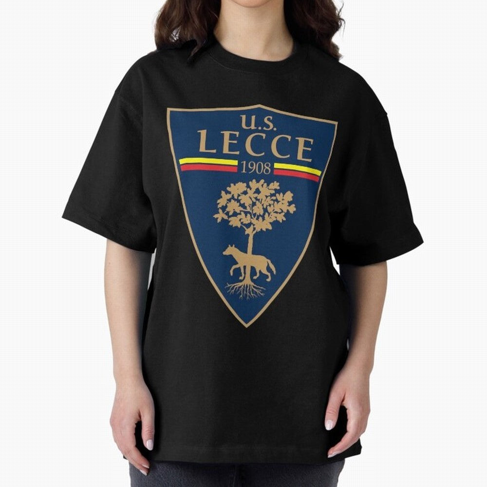 lecce Oversized T-Shirt Bring a Vintage Feel to FIFA World Cup 2026 USA Canada Mexico for Fans of CR7 and Germany, Bringing Game Day Rituals, Football Legends, Country Pride and the Road to the Final; Created for Match Day Parties, Soccer Gifts,