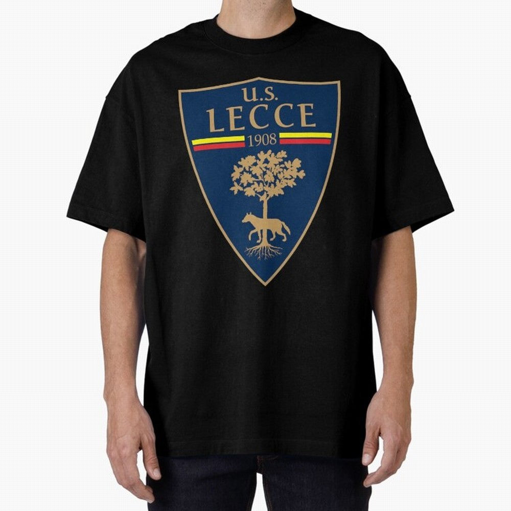 lecce Oversized T-Shirt Bring a Vintage Feel to FIFA World Cup 2026 USA Canada Mexico for Fans of CR7 and Germany, Bringing Game Day Rituals, Football Legends, Country Pride and the Road to the Final; Created for Match Day Parties, Soccer Gifts,