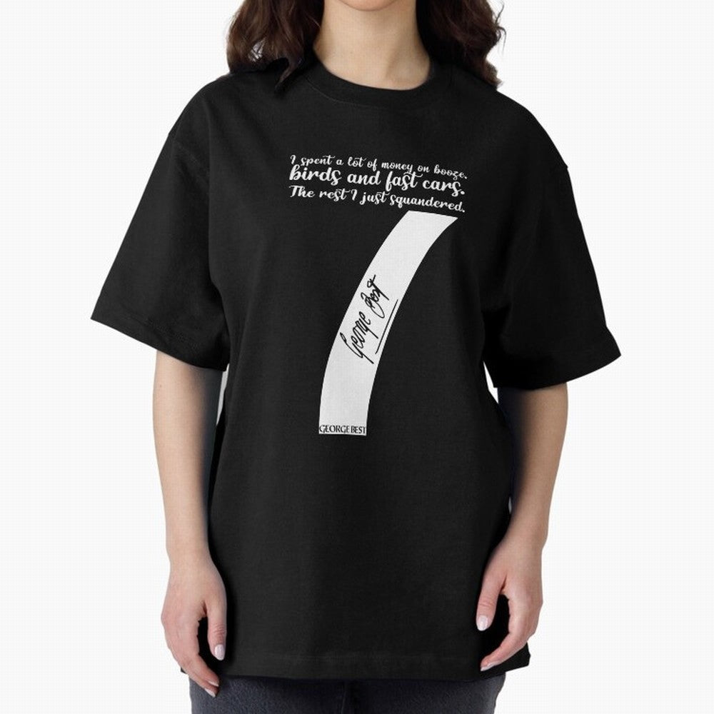 Legend of The Red George Best Number Seven Oversized T-Shirt Bring Trophy Dreams to the FIFA World Cup 2026 Journey through Mbappe and Neymar Highlights, France and Portugal Pride, Stadium Memories, Football Loyalty, International Chants and