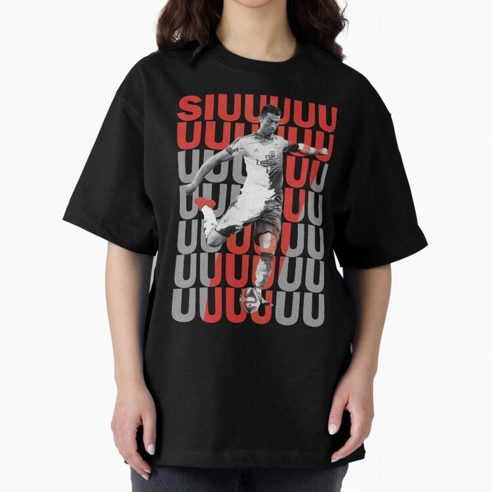 Siuuuuuu Cristiano Ronaldo Oversized T-Shirt Bring Champion Energy into FIFA World Cup 2026 for Fans of Haaland and England and Germany, Bringing Goal Celebration Energy, Supporter Heritage, Football Icons and Worldwide Tournament Joy; Made for