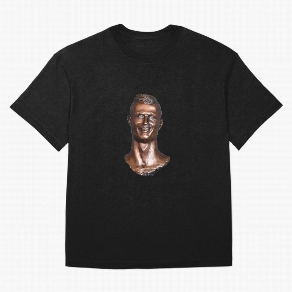 Cristiano Ronaldo Statue Oversized T-Shirt Show Fan Pride Across the FIFA World Cup 2026 Journey through Cristiano Ronaldo Highlights, Spain Pride, Retro Football Energy, Iconic Rivalries, Trophy Chase Drama and Stadium Atmosphere; Built for