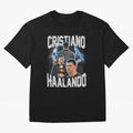 Cristiano Haalando Oversized T-Shirt Bring Match Day Fire to FIFA World Cup 2026 Connected to Haaland, France and Portugal Energy, Fan Favorite Moments, National Team Passion, Big Match Drama and Soccer History; Made for Die Hard Supporters, Soccer