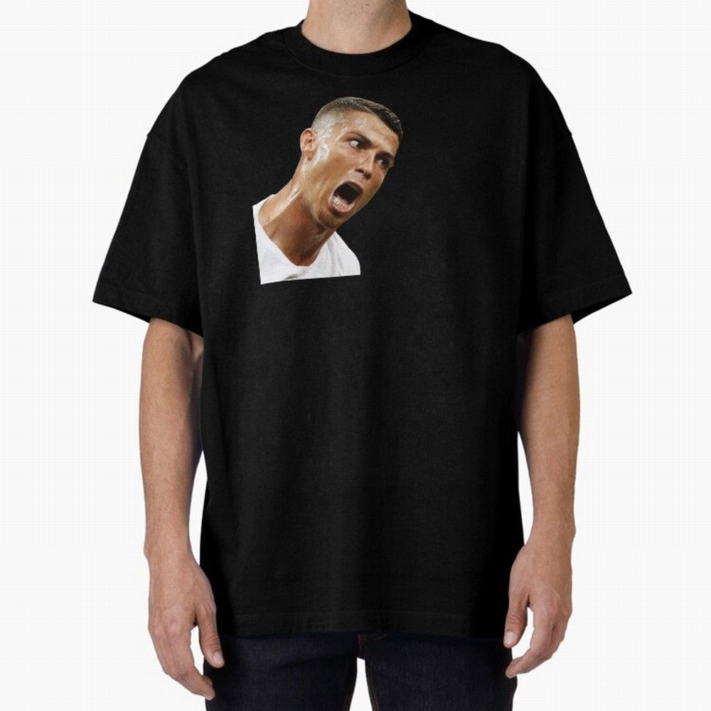 cristiano ronaldo siuuu meme Oversized T-Shirt Join Supporters Worldwide for FIFA World Cup 2026 USA Canada Mexico Spirit, Built around England, Cristiano Ronaldo, Haaland and CR7, Football Festival Excitement, Trophy Ambitions, Country Rivalries