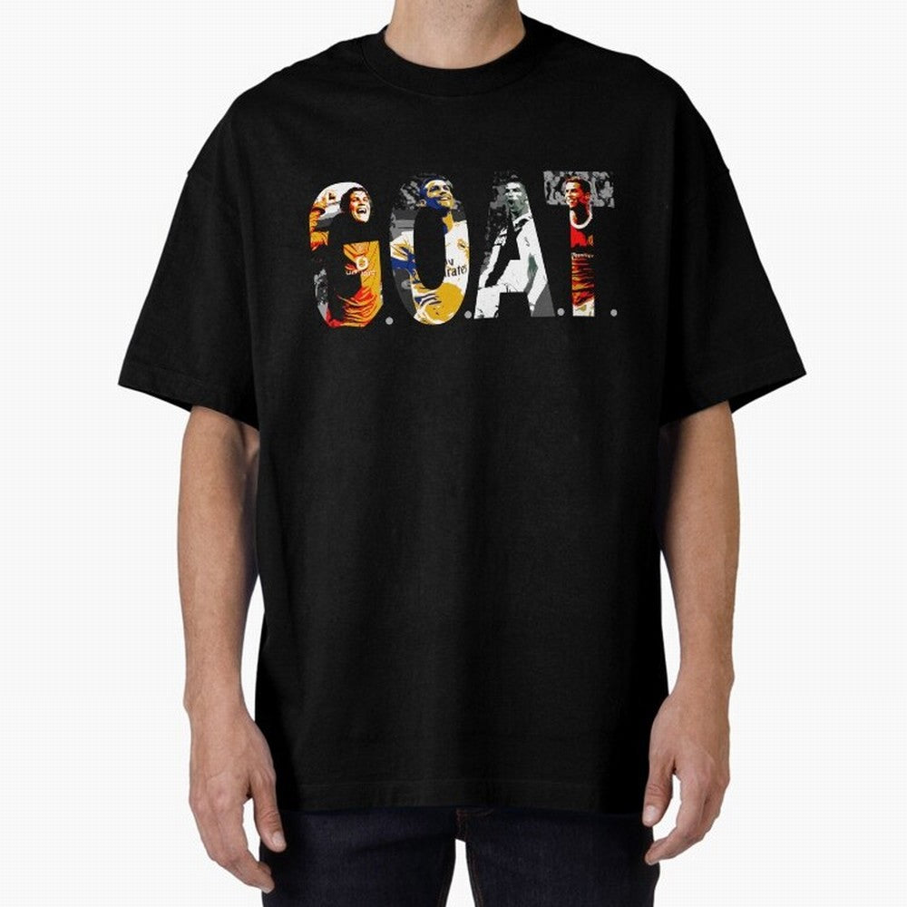 Cristiano Ronaldo, Greatest Football Player of All Time Oversized T-Shirt Turn Up for FIFA World Cup 2026 USA Canada Mexico for Fans of Haaland and Mbappe and Spain, Bringing Supporter Pride, Iconic Celebrations, Legendary Names and Global Match