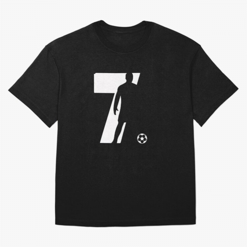 CR 7 Oversized T-Shirt Celebrate Football Heritage in FIFA World Cup 2026 USA Canada Mexico Highlighting Haaland and Mbappe, Argentina and Brazil Energy, Championship Spirit, Famous Goals, Roaring Crowds and International Football Unity; Perfect