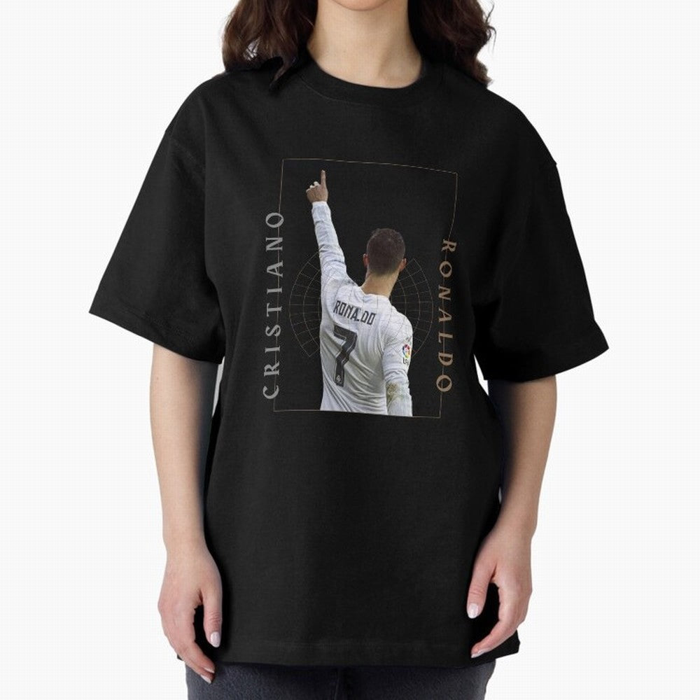 Cristiano Ronaldo CR7 Best Seller Oversized T-Shirt Stand with FIFA World Cup 2026 Group Stage Spirit, Celebrating Netherlands, Messi, CR7 and Mbappe, Classic Soccer Heritage, Championship Pressure, Fan Loyalty and International Pride; Ideal for