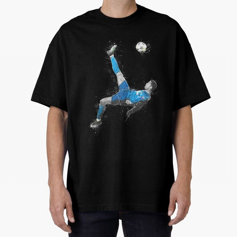 Cristiano Ronaldo Cristiano Ronaldo Oversized T-Shirt Fuel Match Day Hype around FIFA World Cup 2026, Messi, CR7 and Mbappe, Germany, Fan Favorite Moments, National Team Passion, Big Match Drama and Soccer History; Made for Die Hard Supporters,