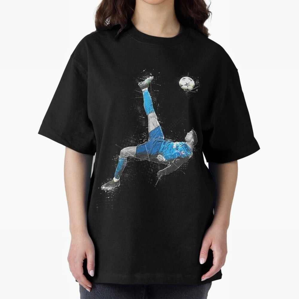 Cristiano Ronaldo Cristiano Ronaldo Oversized T-Shirt Fuel Match Day Hype around FIFA World Cup 2026, Messi, CR7 and Mbappe, Germany, Fan Favorite Moments, National Team Passion, Big Match Drama and Soccer History; Made for Die Hard Supporters,