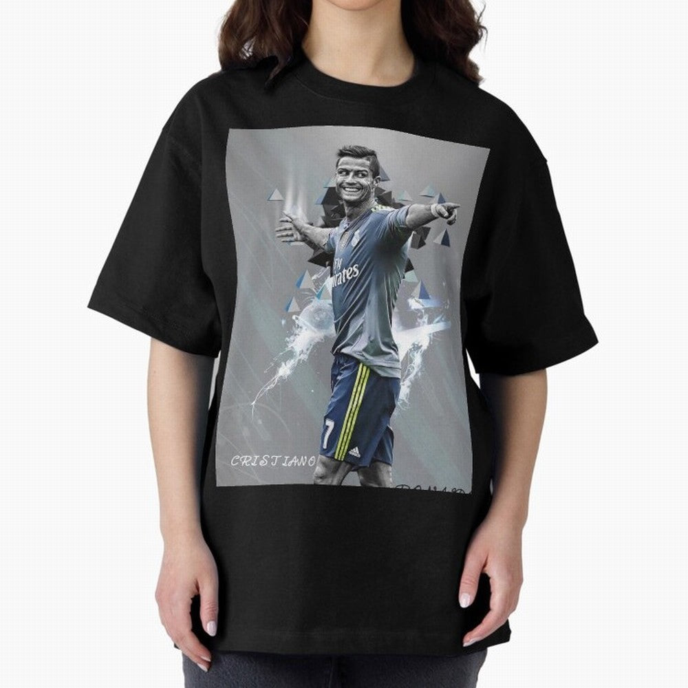 cristiano ronaldo Oversized T-Shirt Show Fan Pride Across FIFA World Cup 2026 for Fans of Cristiano Ronaldo, Haaland and CR7 and France, Bringing Champion Mindset, Group Stage Buzz, Knockout Tension and Passionate Fan Culture; Perfect for