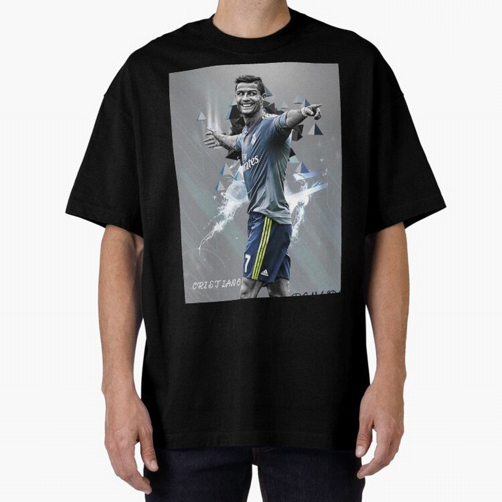 cristiano ronaldo Oversized T-Shirt Show Fan Pride Across FIFA World Cup 2026 for Fans of Cristiano Ronaldo, Haaland and CR7 and France, Bringing Champion Mindset, Group Stage Buzz, Knockout Tension and Passionate Fan Culture; Perfect for