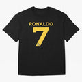 Ronaldo 7 Al-Nassr Football Club - Oversized T-Shirt Upgrade FIFA World Cup 2026 Group Stage for Fans of Neymar, Haaland and Cristiano Ronaldo and Argentina and Brazil, Bringing Football Passion, Legendary Performances, Festival Vibes and Supporter