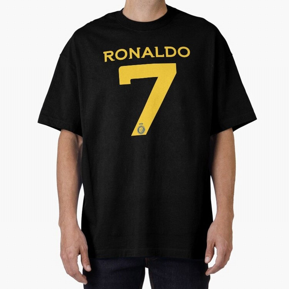 Ronaldo 7 Al-Nassr Football Club - Oversized T-Shirt Upgrade FIFA World Cup 2026 Group Stage for Fans of Neymar, Haaland and Cristiano Ronaldo and Argentina and Brazil, Bringing Football Passion, Legendary Performances, Festival Vibes and Supporter