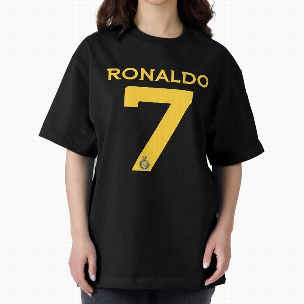 Ronaldo 7 Al-Nassr Football Club - Oversized T-Shirt Upgrade FIFA World Cup 2026 Group Stage for Fans of Neymar, Haaland and Cristiano Ronaldo and Argentina and Brazil, Bringing Football Passion, Legendary Performances, Festival Vibes and Supporter