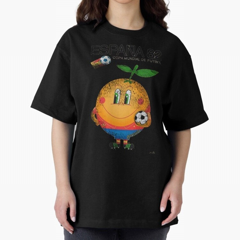 Espana 82 Oversized T-Shirt Celebrate Classic Football Spirit in FIFA World Cup 2026 USA Canada Mexico Celebrating Messi, Spain Energy, Tournament Hype, Historic Matchups, Family Viewing Parties and Global Sports Pride; Made for Collectors Who