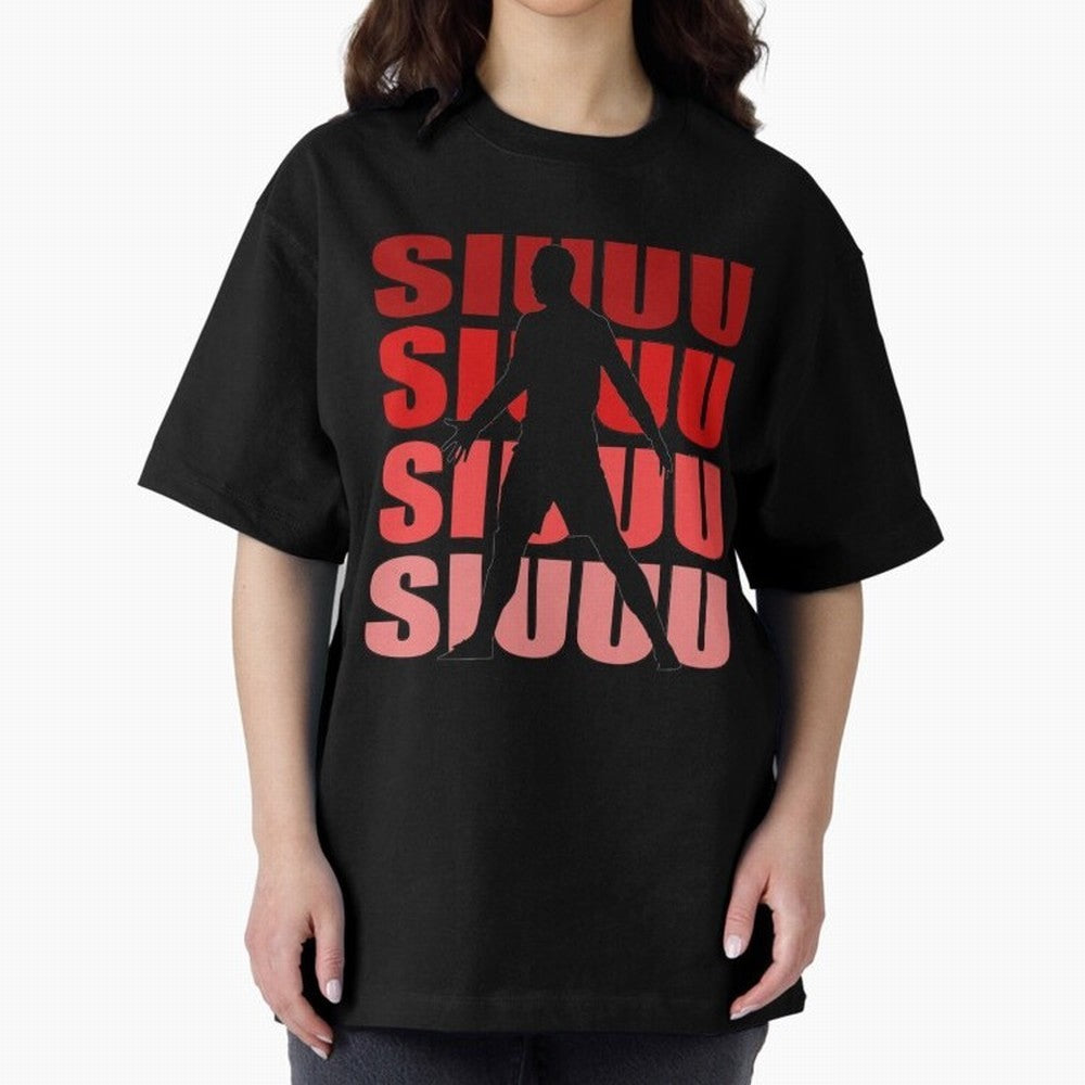 cristiano ronaldo siuuu Oversized T-Shirt Capture the FIFA World Cup 2026 Group Stage Journey through Neymar, Haaland and Cristiano Ronaldo Highlights, Brazil Pride, Stadium Memories, Football Loyalty, International Chants and Championship