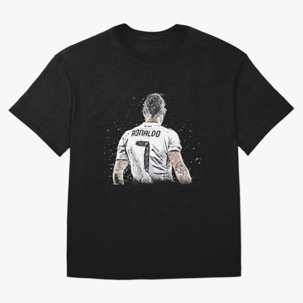 Cristiano ronaldo back Oversized T-Shirt Show Your Love for FIFA World Cup 2026 Spirit, with Germany, Messi, CR7 and Mbappe, Match Day Excitement, Supporter Culture, Golden Goals and Global Football Passion; Ideal for Passionate Fans Who Love