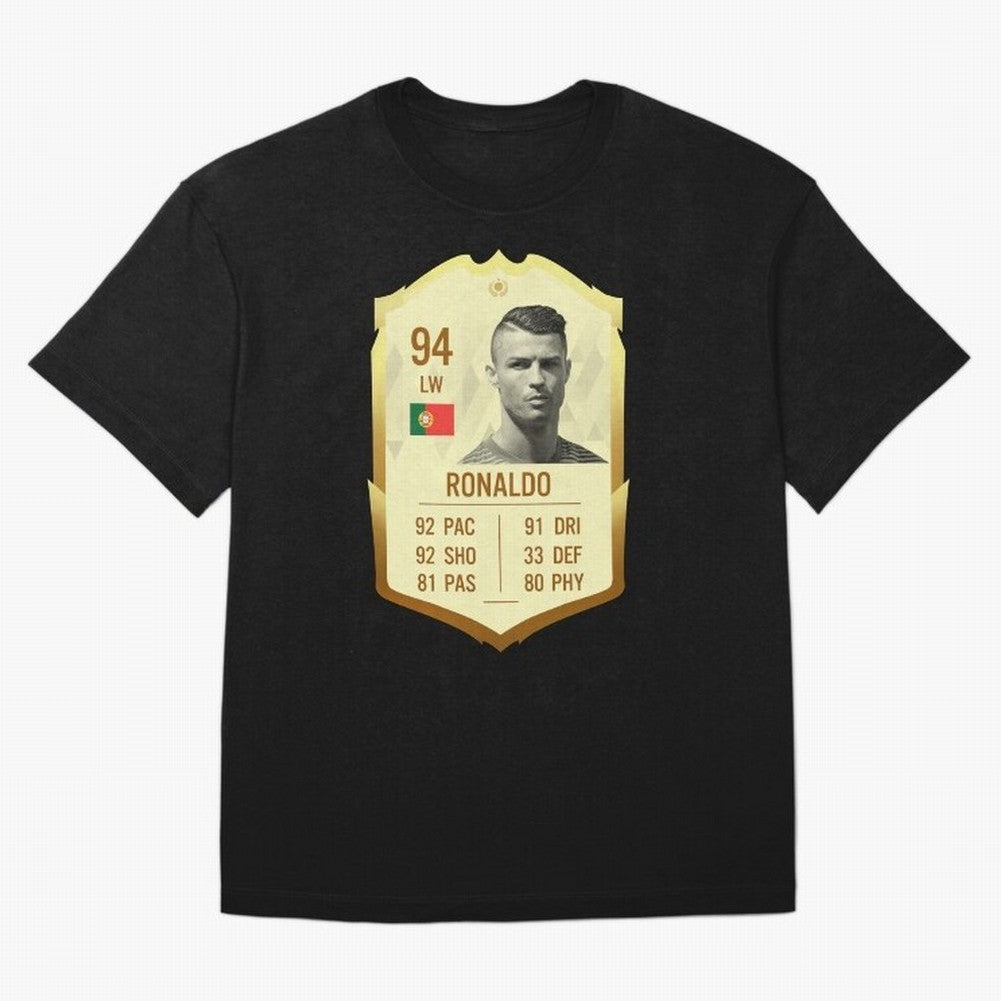 Cristiano Ronaldo Ultimate Card Oversized T-Shirt Experience FIFA World Cup 2026 with Neymar, Portugal, Spain and Germany Energy, Game Day Rituals, Football Legends, Country Pride and the Road to the Final; Ideal for Football Dads, Football Moms,