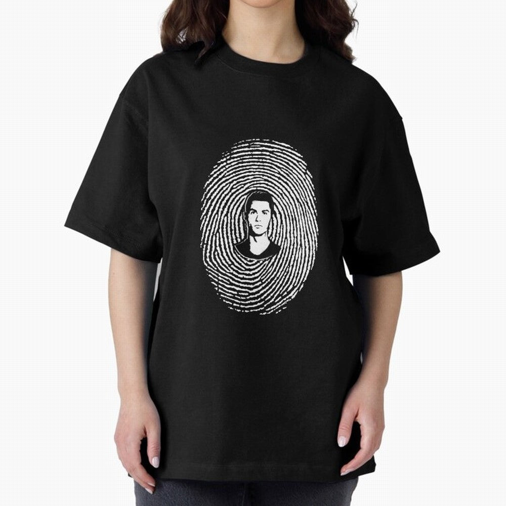 Cristiano Ronaldo fingerprint Oversized T-Shirt Celebrate the Magic of the FIFA World Cup 2026 Journey through Cristiano Ronaldo, Haaland and CR7 Highlights, Germany Pride, Match Day Excitement, Supporter Culture, Golden Goals and Global Football