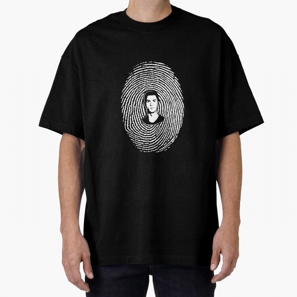 Cristiano Ronaldo fingerprint Oversized T-Shirt Celebrate the Magic of the FIFA World Cup 2026 Journey through Cristiano Ronaldo, Haaland and CR7 Highlights, Germany Pride, Match Day Excitement, Supporter Culture, Golden Goals and Global Football