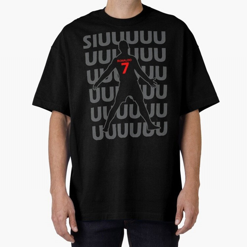 Siuuuuuu Cristiano Ronaldo Kids T-Shirt Oversized T-Shirt Show Match Day Excitement for FIFA World Cup 2026 USA Canada Mexico for Fans of Neymar, Haaland and Cristiano Ronaldo and France, Bringing Match Day Excitement, Supporter Culture, Golden