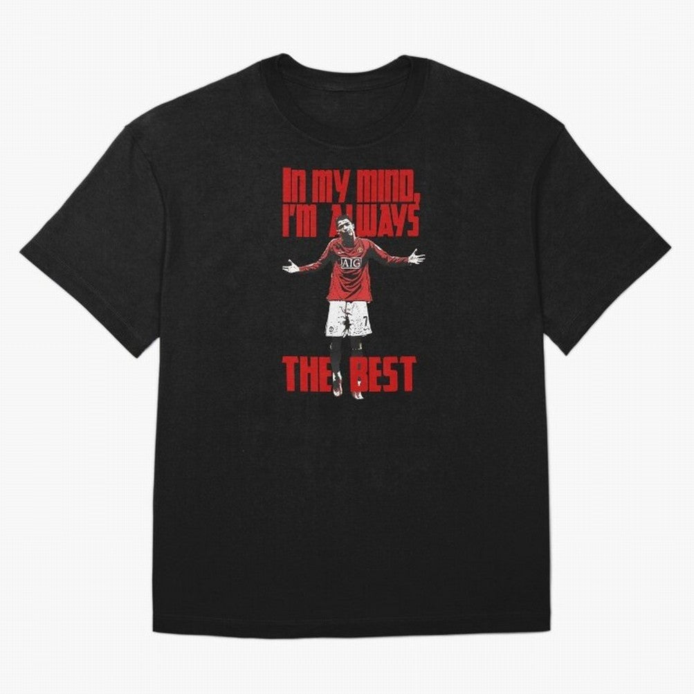 Cristiano Ronaldo Vintage - In My Mind I'm Always THE BEST Oversized T-Shirt Carry the Colors and Pride of Global Football Passion for FIFA World Cup 2026 USA Canada Mexico, Capturing Mbappe, Argentina, Fan Favorite Moments, National Team Passion,