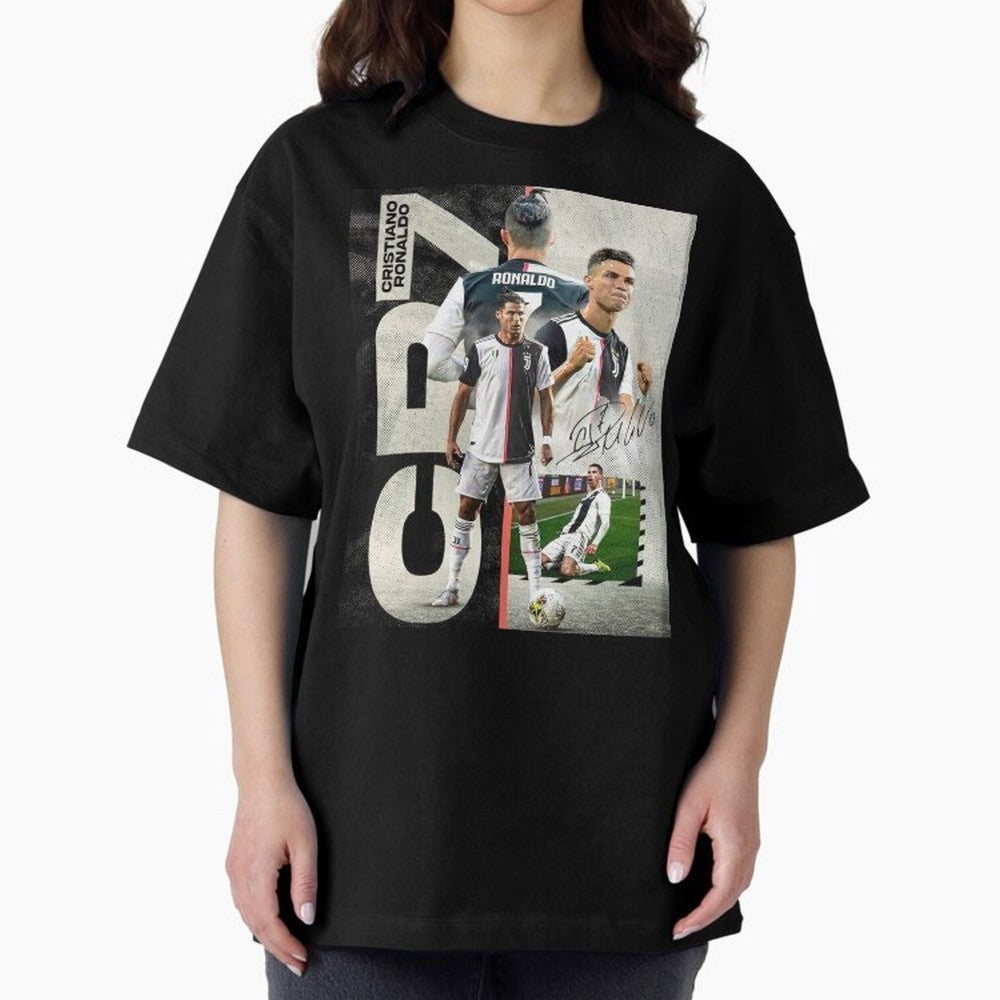 Cristiano Ronaldo Goals in Juventus special design ,Ronaldo Gift Idea, Ronaldo Footballer , Football Oversized T-Shirt Celebrate Golden Goal Energy in FIFA World Cup 2026 Group Stage for Fans of Messi and Cristiano Ronaldo and Argentina, Bringing