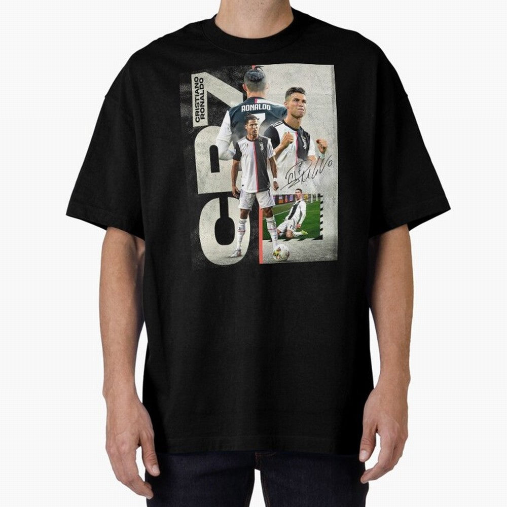 Cristiano Ronaldo Goals in Juventus special design ,Ronaldo Gift Idea, Ronaldo Footballer , Football Oversized T-Shirt Celebrate Golden Goal Energy in FIFA World Cup 2026 Group Stage for Fans of Messi and Cristiano Ronaldo and Argentina, Bringing