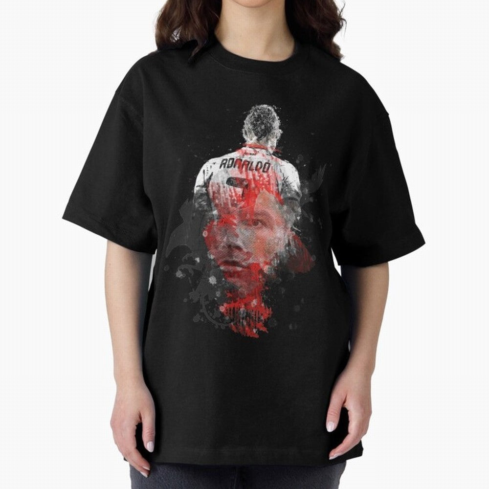 Cristiano Ronaldo Cristiano Ronaldo Oversized T-Shirt Upgrade Match Day Hype around FIFA World Cup 2026 Group Stage, CR7, Portugal, Classic Soccer Heritage, Championship Pressure, Fan Loyalty and International Pride; Perfect for Supporters Who Want