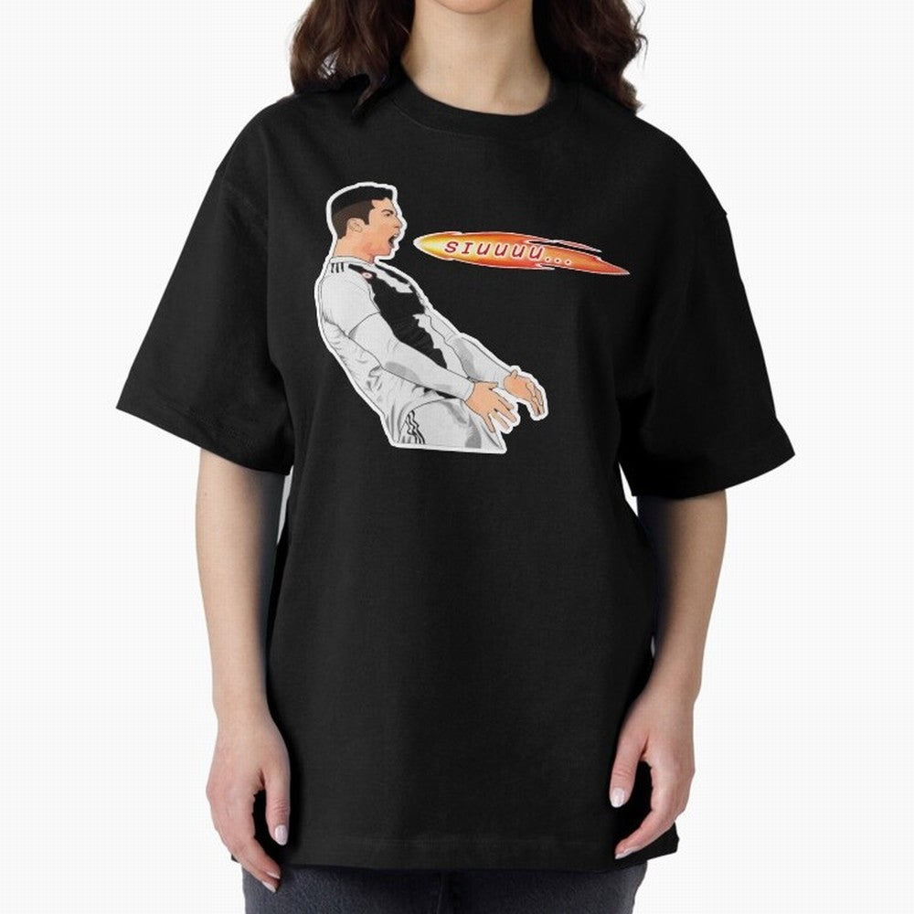Siuuu Cristiano ronaldo funny Oversized T-Shirt Fuel the Hype around FIFA World Cup 2026 Group Stage for Fans of Cristiano Ronaldo and Brazil, Bringing Global Supporter Spirit, Legendary Goals, National Colors and Tournament Celebration; Perfect