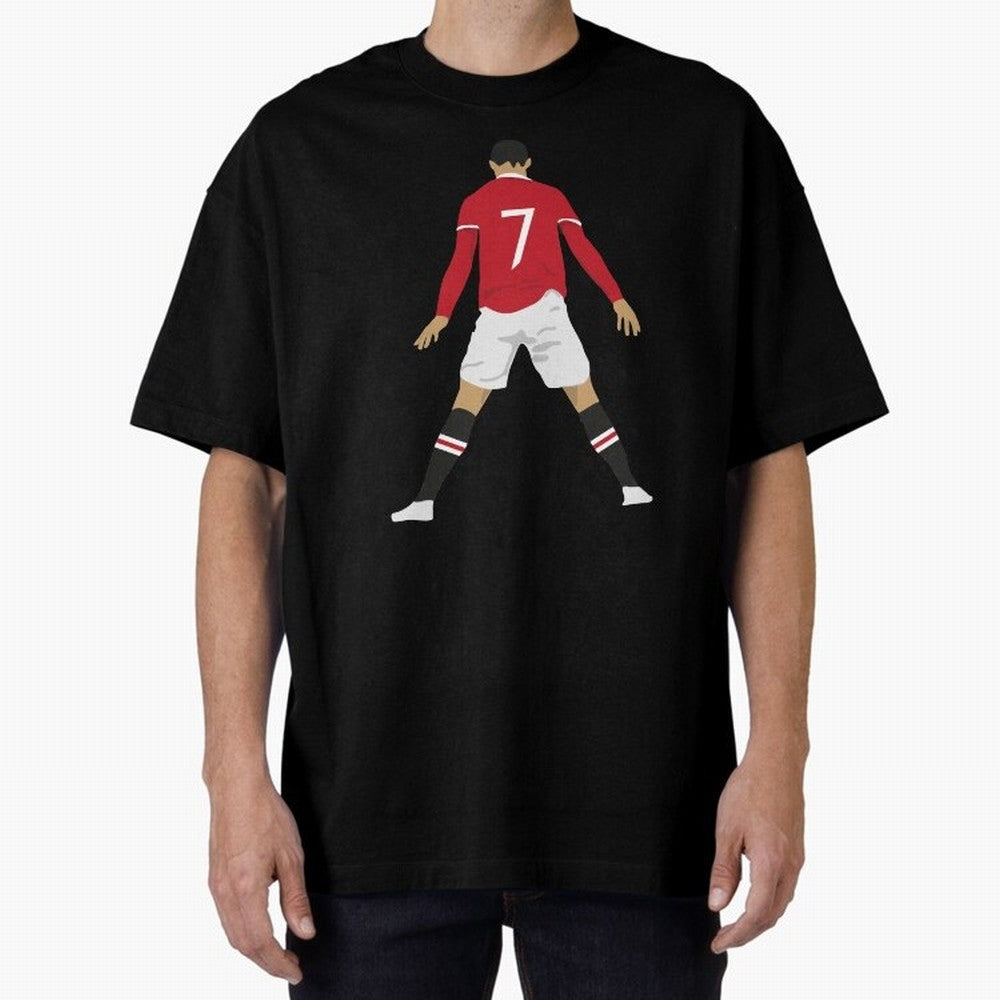 CR7 Man U | SIIIIIUUUUUUU (Celebration) Oversized T-Shirt Bring Match Day Fire to FIFA World Cup 2026 USA Canada Mexico Filled with CR7 and Messi, Portugal Energy, Stadium Memories, Football Loyalty, International Chants and Championship Tradition;