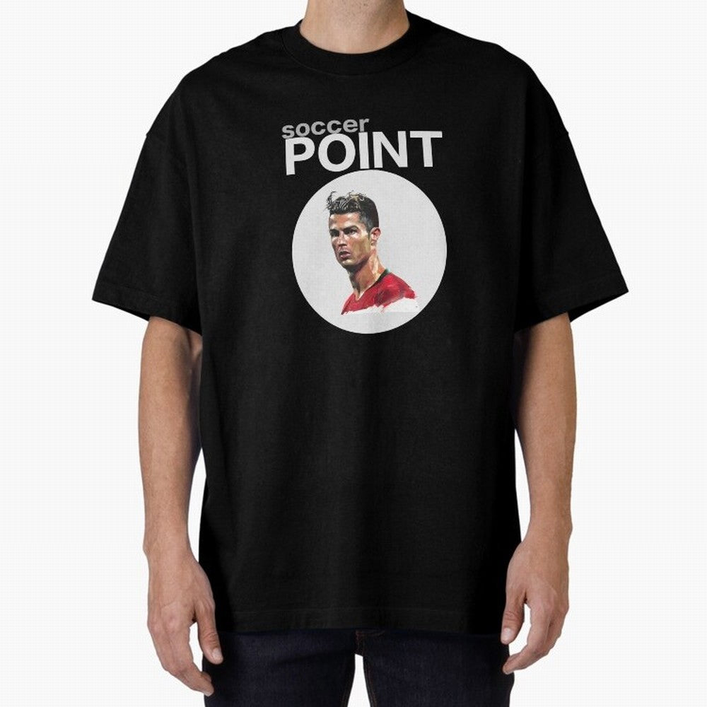 soccer POINT Oversized T-Shirt Show Love for Legendary Goals in the FIFA World Cup 2026 USA Canada Mexico Journey through Messi, CR7 and Mbappe Highlights, Netherlands Pride, Football Festival Excitement, Trophy Ambitions, Country Rivalries and