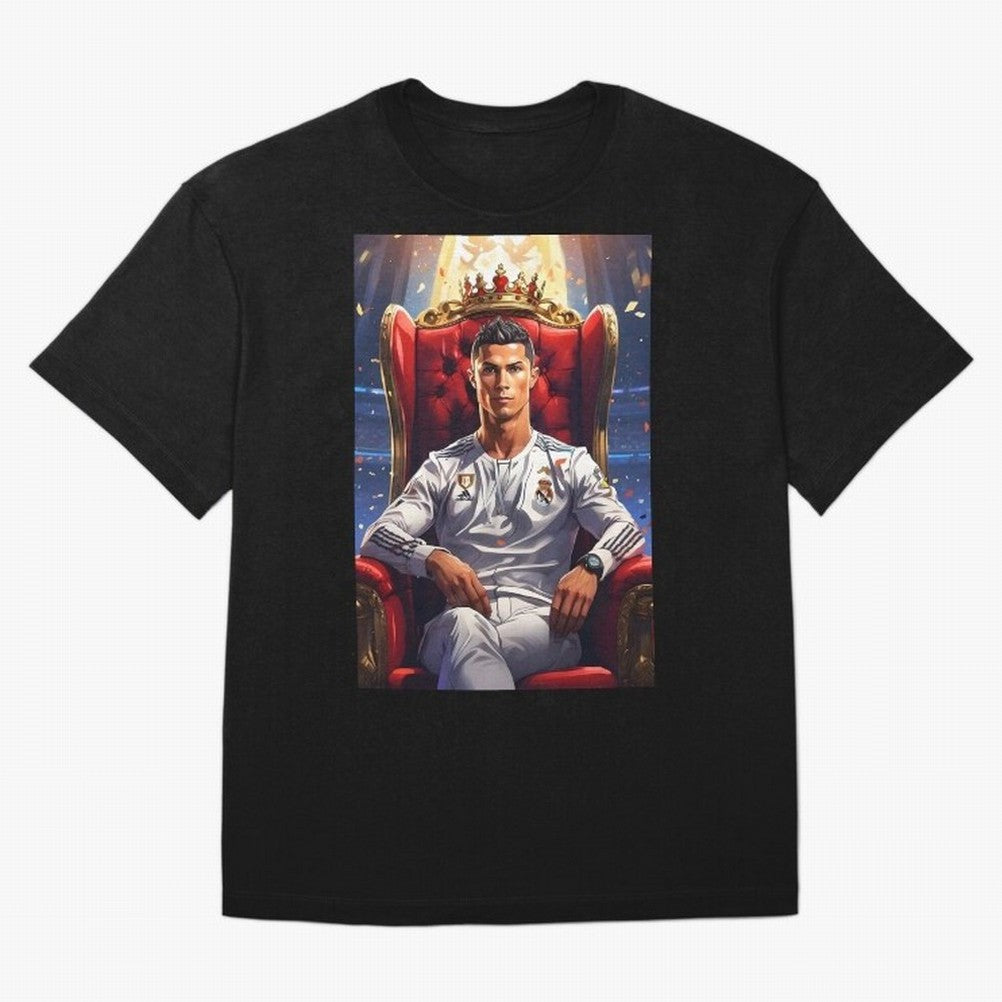 King Cristiano Ronaldo Oversized T-Shirt Relive Legendary Nights from FIFA World Cup 2026 Group Stage Spirit, Centered on France and Portugal, Haaland and Mbappe, Supporter Pride, Iconic Celebrations, Legendary Names and Global Match Day Energy;