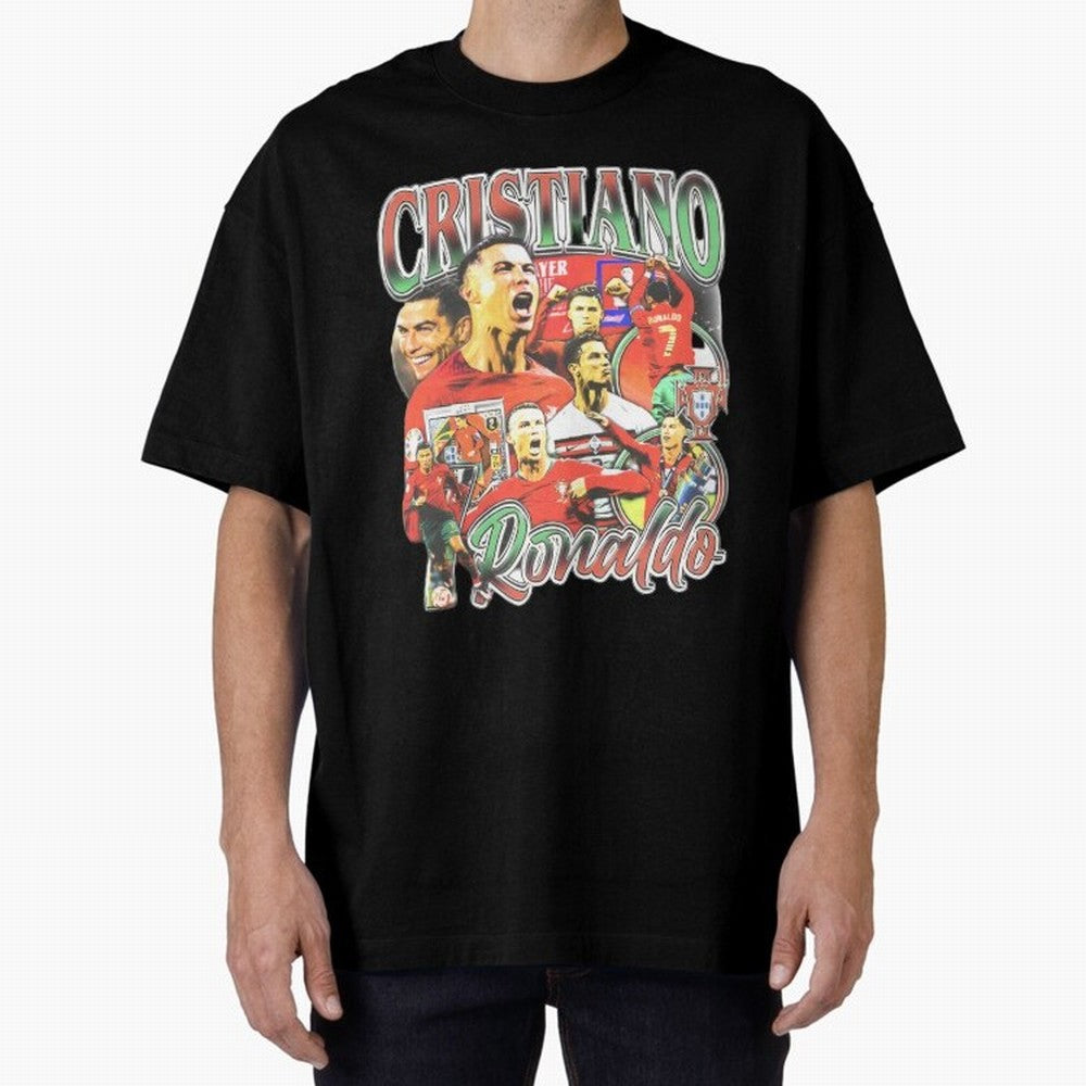 Cristiano Ronaldo Graphic Shirt Oversized T-Shirt Upgrade FIFA World Cup 2026 Connected to CR7, England Energy, Classic Soccer Heritage, Championship Pressure, Fan Loyalty and International Pride; Perfect for People Who Love Argentina, Brazil,