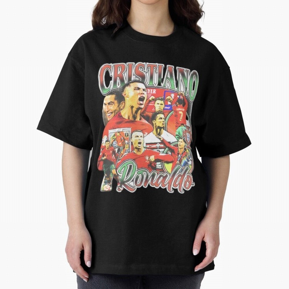 Cristiano Ronaldo Graphic Shirt Oversized T-Shirt Upgrade FIFA World Cup 2026 Connected to CR7, England Energy, Classic Soccer Heritage, Championship Pressure, Fan Loyalty and International Pride; Perfect for People Who Love Argentina, Brazil,