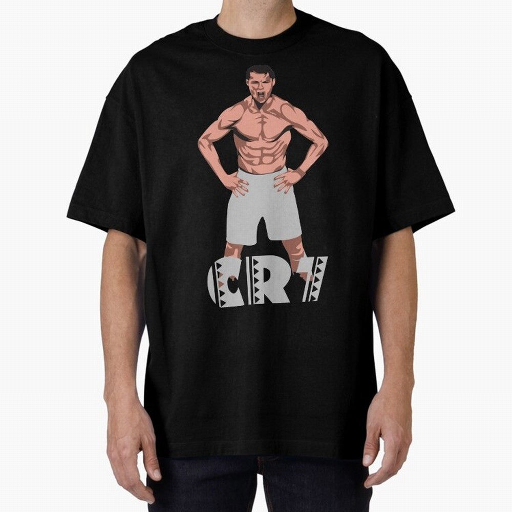 BEST - Cristiano Ronaldo Oversized T-Shirt Stand with FIFA World Cup 2026 Filled with CR7, Spain and Netherlands Energy, Goal Celebration Energy, Supporter Heritage, Football Icons and Worldwide Tournament Joy; Ideal for Passionate Fans Who Love
