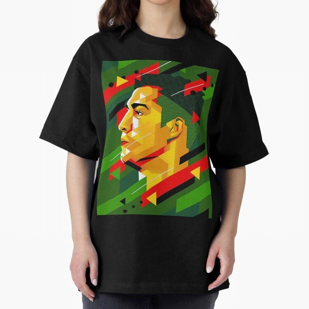 Cristiano Ronaldo Oversized T-Shirt Live the Energy of FIFA World Cup 2026 USA Canada Mexico Spirit, Filled with France, CR7, Stadium Memories, Football Loyalty, International Chants and Championship Tradition; Perfect for Fans, Collectors, Family
