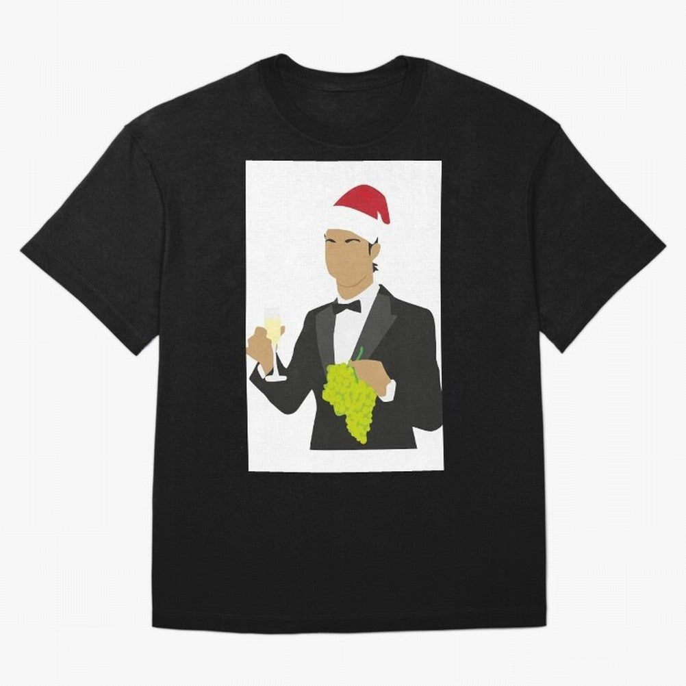 Cristiano Ronaldo enjoing Christmas iPhone Case & Cover| Cr7 gift Oversized T-Shirt Support the Legends of FIFA World Cup 2026 USA Canada Mexico Made for Mbappe, Spain and Netherlands Energy, Vintage Soccer Flavor, Modern Football Stars, National