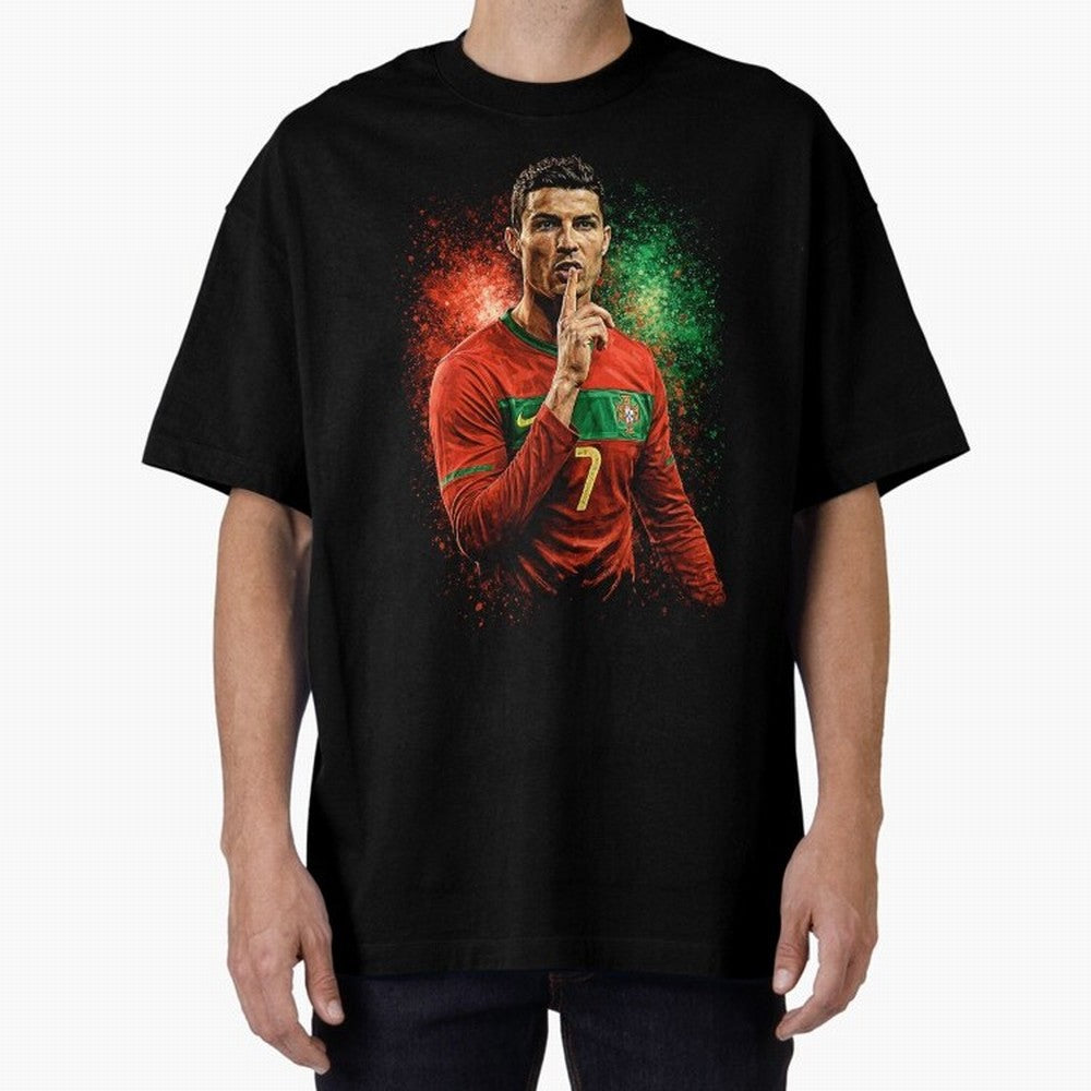 Cristiano Ronaldo Football Legend Oversized T-Shirt Wear the Spirit of FIFA World Cup 2026 USA Canada Mexico Filled with Mbappe and Neymar, Argentina, France and Brazil Energy, Stadium Chants, National Pride, Trophy Dreams and Unforgettable