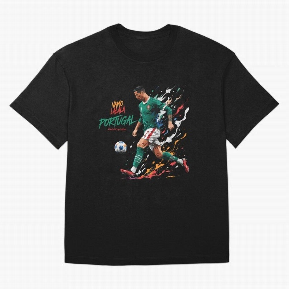 Portugal CR7 Fan World Cup 26 Oversized T-Shirt Celebrate the Stars of FIFA World Cup 2026 Group Stage Spirit, Driven by Netherlands, CR7, Tournament Hype, Historic Matchups, Family Viewing Parties and Global Sports Pride; Great for Supporters Who