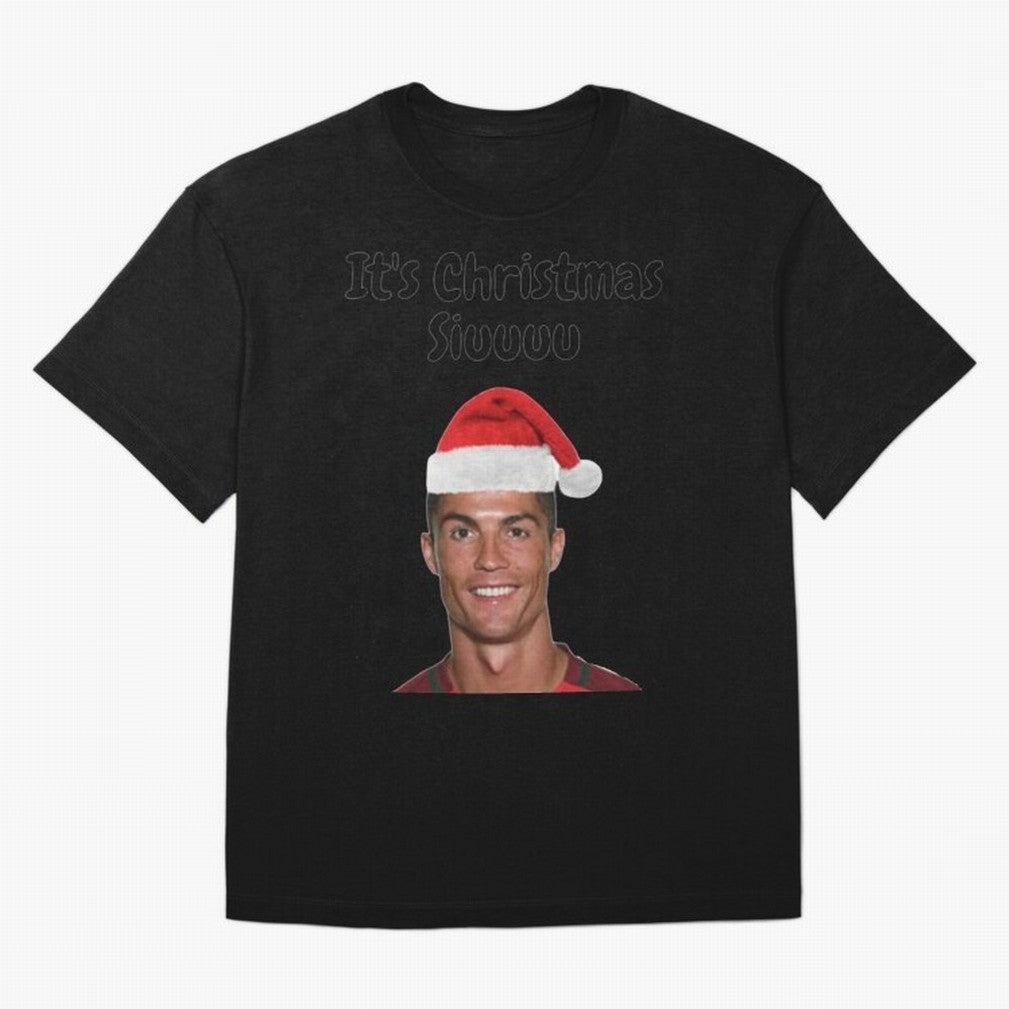 Cristiano Ronaldo Siuuu Funny Christmas Sweater Oversized T-Shirt Celebrate the Biggest Stage of FIFA World Cup 2026 Group Stage for Fans of Messi, CR7 and Mbappe and France and Portugal, Bringing Champion Mindset, Group Stage Buzz, Knockout