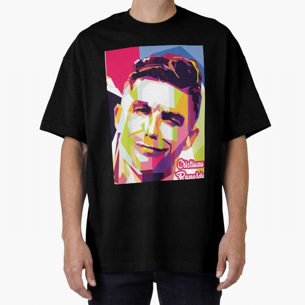 Cristiano Ronaldo Cristiano Ronaldo Oversized T-Shirt Support FIFA World Cup 2026 Group Stage Spirit, Featuring Argentina, France and Brazil, Messi and Cristiano Ronaldo, Retro Football Energy, Iconic Rivalries, Trophy Chase Drama and Stadium