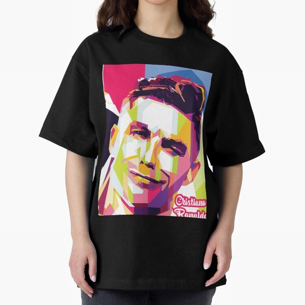Cristiano Ronaldo Cristiano Ronaldo Oversized T-Shirt Support FIFA World Cup 2026 Group Stage Spirit, Featuring Argentina, France and Brazil, Messi and Cristiano Ronaldo, Retro Football Energy, Iconic Rivalries, Trophy Chase Drama and Stadium
