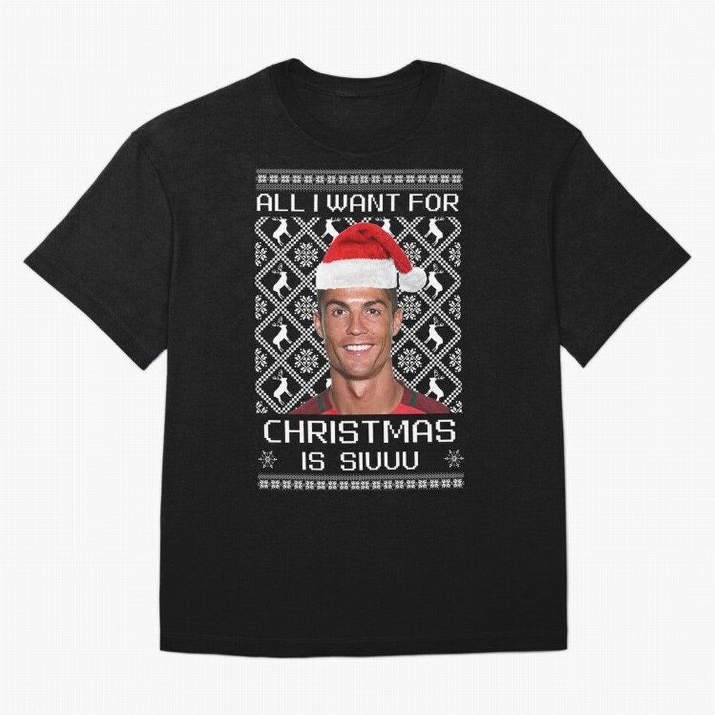 cristiano ronaldo siuuu christmas sweater Oversized T-Shirt Turn Football Passion into FIFA World Cup 2026 Spirit, Centered on Argentina, France and Brazil, Neymar, Global Supporter Spirit, Legendary Goals, National Colors and Tournament
