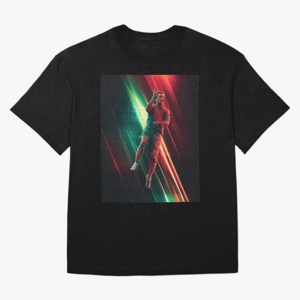 Cristiano Ronaldo Oversized T-Shirt Celebrate National Team Dreams in FIFA World Cup 2026 USA Canada Mexico for Fans of Messi, Neymar and Mbappe and Brazil, Portugal and Argentina, Bringing Sports Nostalgia, International Competition, Famous