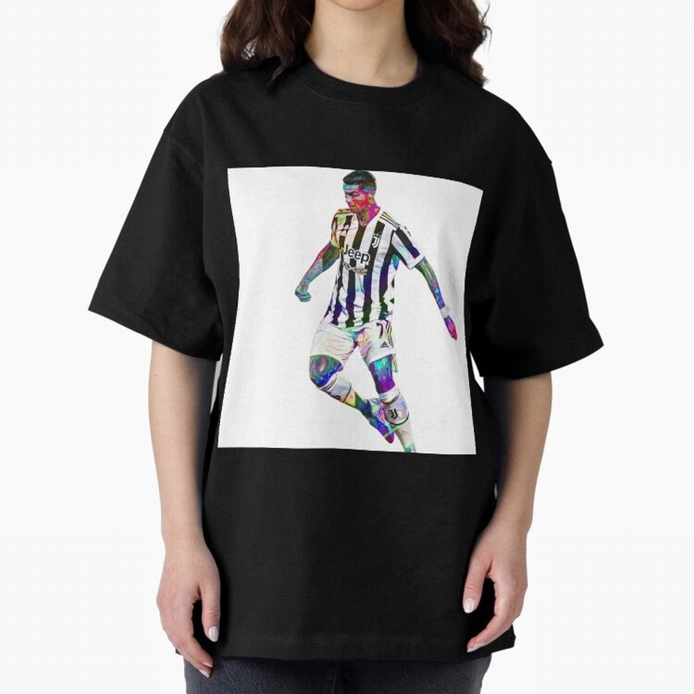Cristiano Ronaldo art design. Cristiano Ronaldo sketch art Oversized T-Shirt Make Memories around Global Football Passion for FIFA World Cup 2026 USA Canada Mexico, Centered on Mbappe, Portugal, Vintage Soccer Flavor, Modern Football Stars,