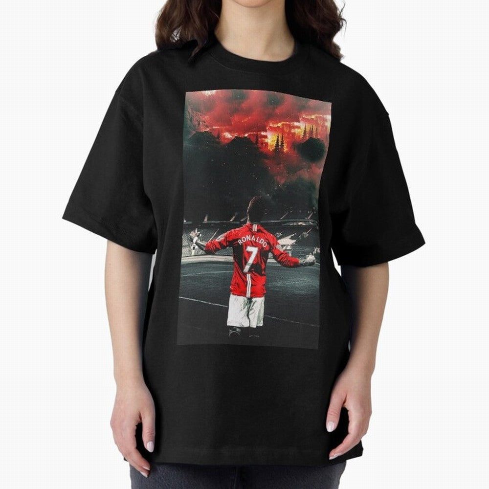cristiano ronaldo manchester Oversized T-Shirt Represent Fans Who Live for the FIFA World Cup 2026 Group Stage Journey through Cristiano Ronaldo, Haaland and CR7 Highlights, France Pride, Stadium Memories, Football Loyalty, International Chants and