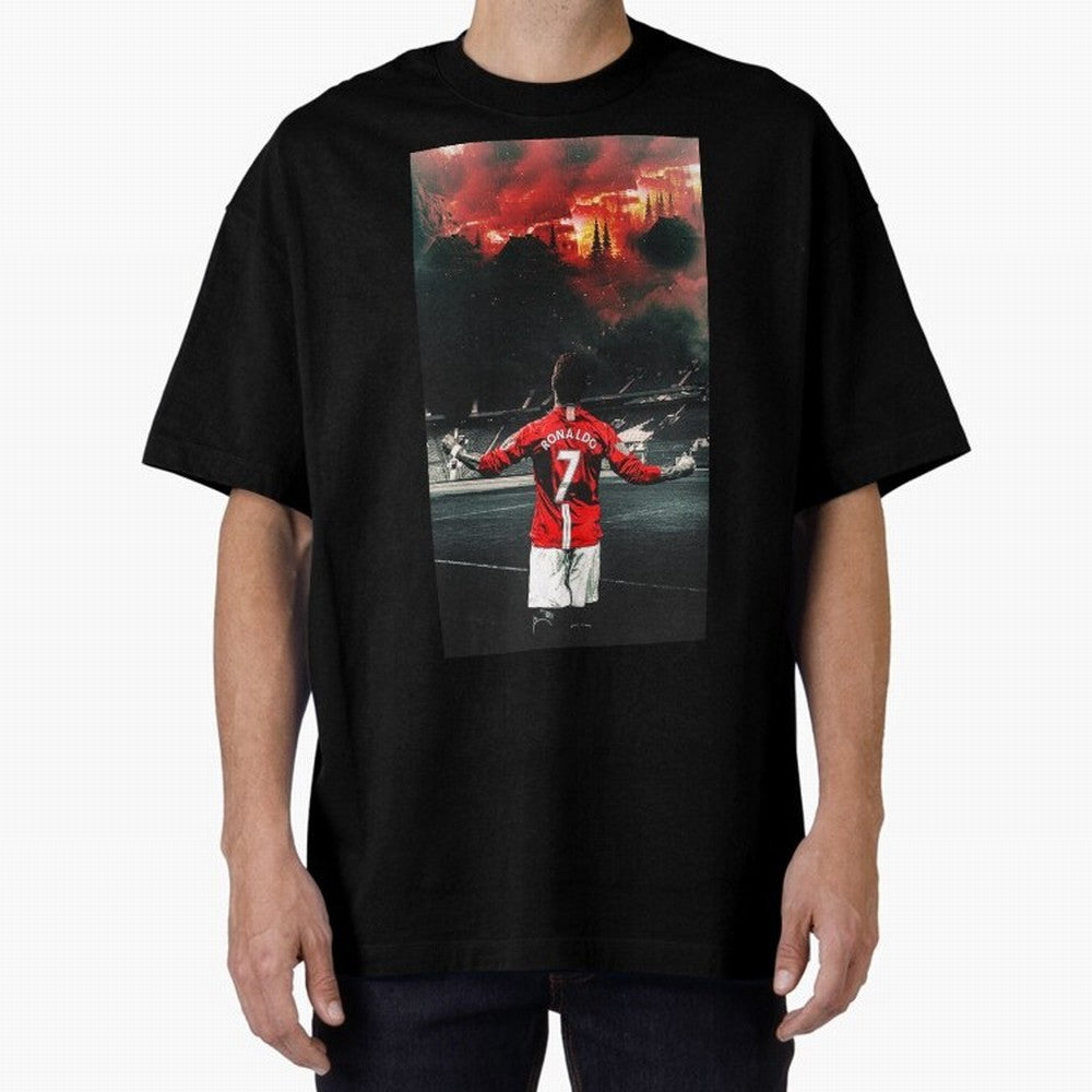 cristiano ronaldo manchester Oversized T-Shirt Represent Fans Who Live for the FIFA World Cup 2026 Group Stage Journey through Cristiano Ronaldo, Haaland and CR7 Highlights, France Pride, Stadium Memories, Football Loyalty, International Chants and
