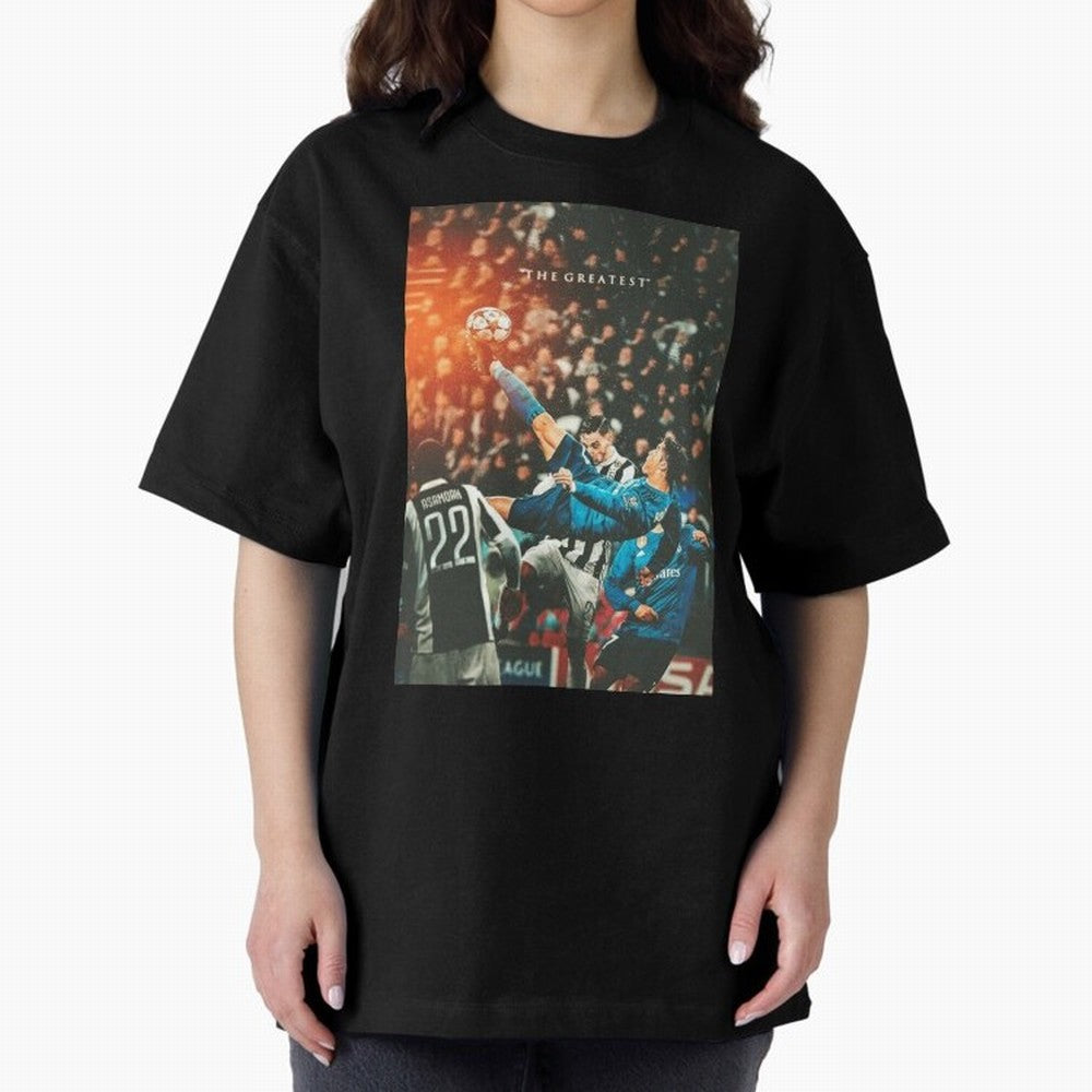 Ronaldo Bicycle Kick Skills Greatest, Ronaldo Gifts, Ronaldo Best Selling , Ronaldo Top Items Poste Oversized T-Shirt Bring Global Tournament Vibes to Global Football Passion for FIFA World Cup 2026, Inspired by Messi and Cristiano Ronaldo,